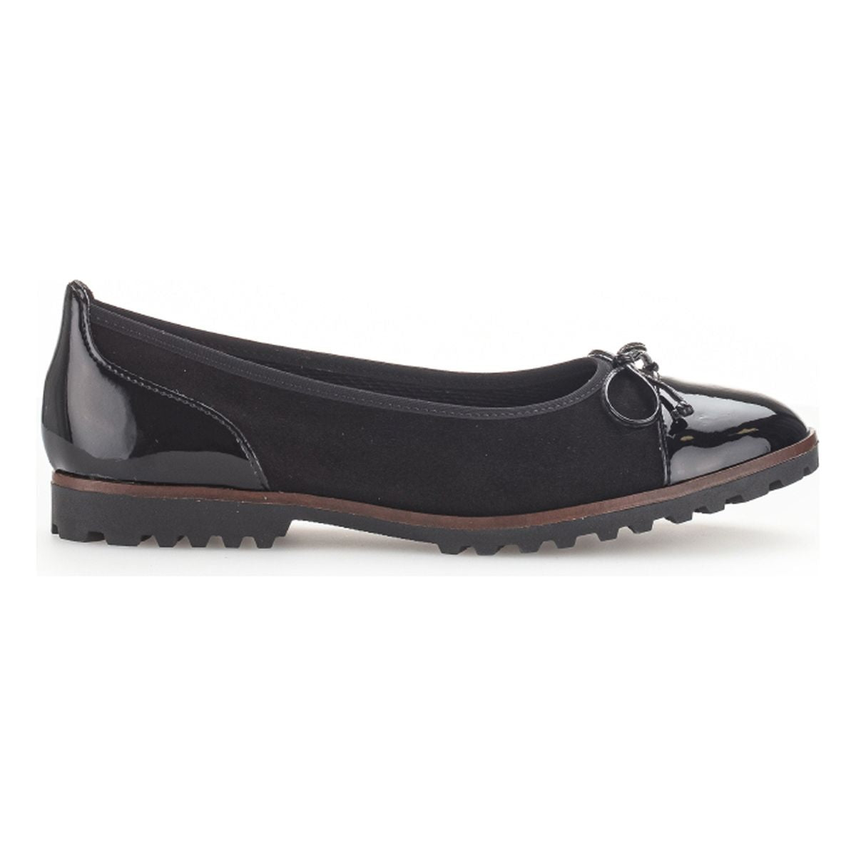 Gabor 100.37 Ballet Bow Flat – Black