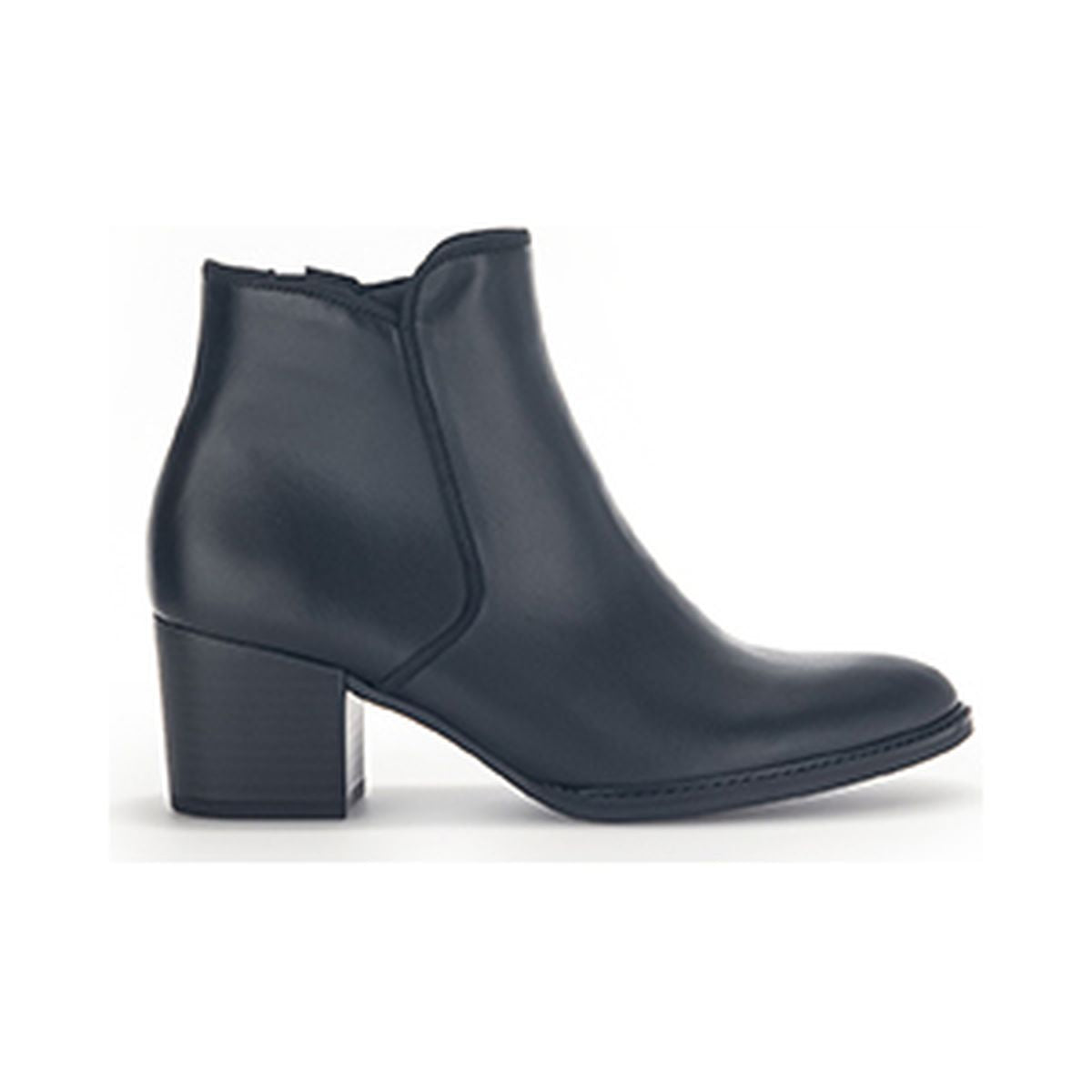 Gabor 890.57 Premium Block Heel Leather Bootie – Black