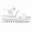 Gabor 620.69 Premium Leather Wedge – White/Silver