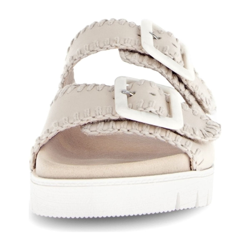 Gabor 741.22 Adjustable Slip On Sandal – Off White