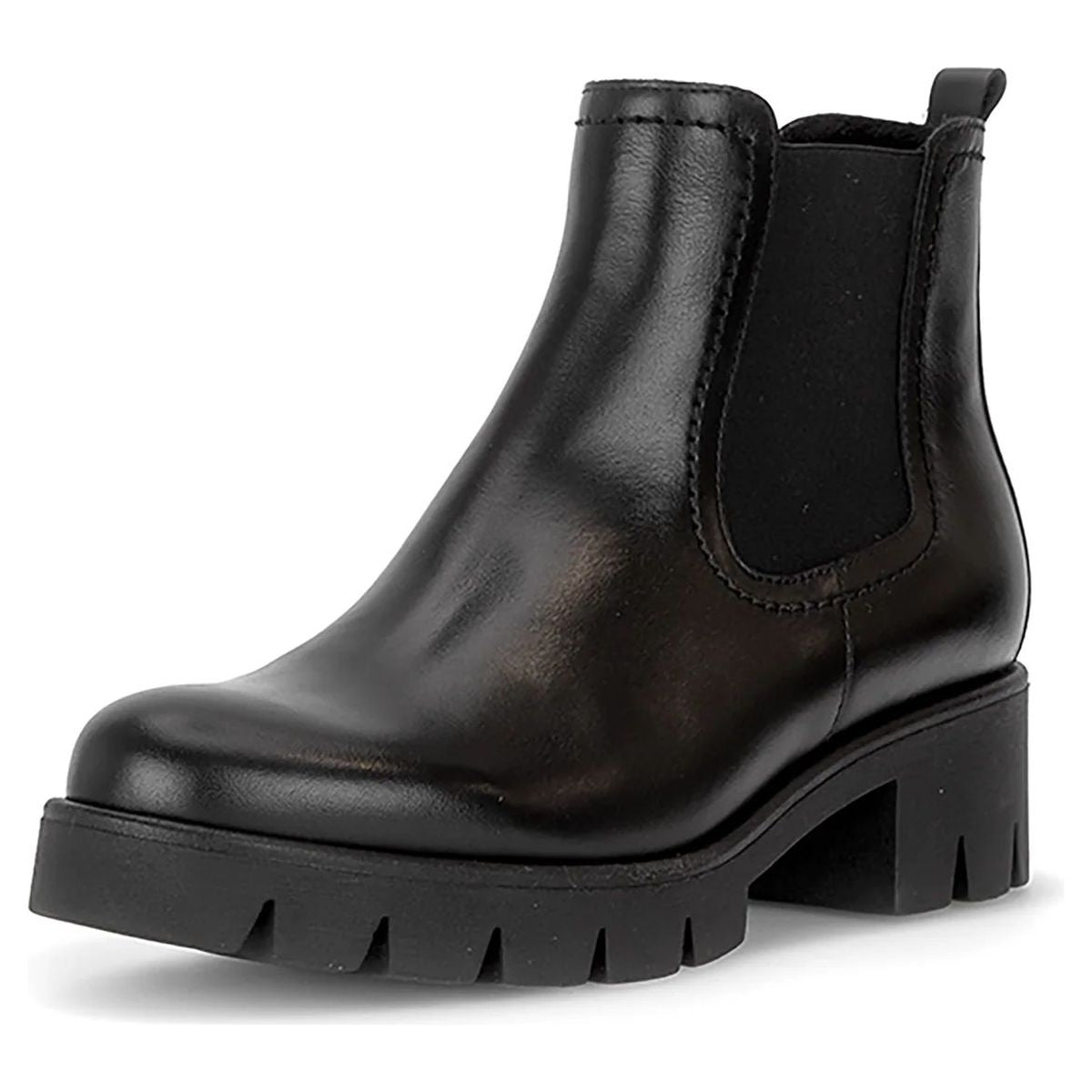Gabor 8018.01 Susan Women's Leather Chelsea Zip Boot – Black
