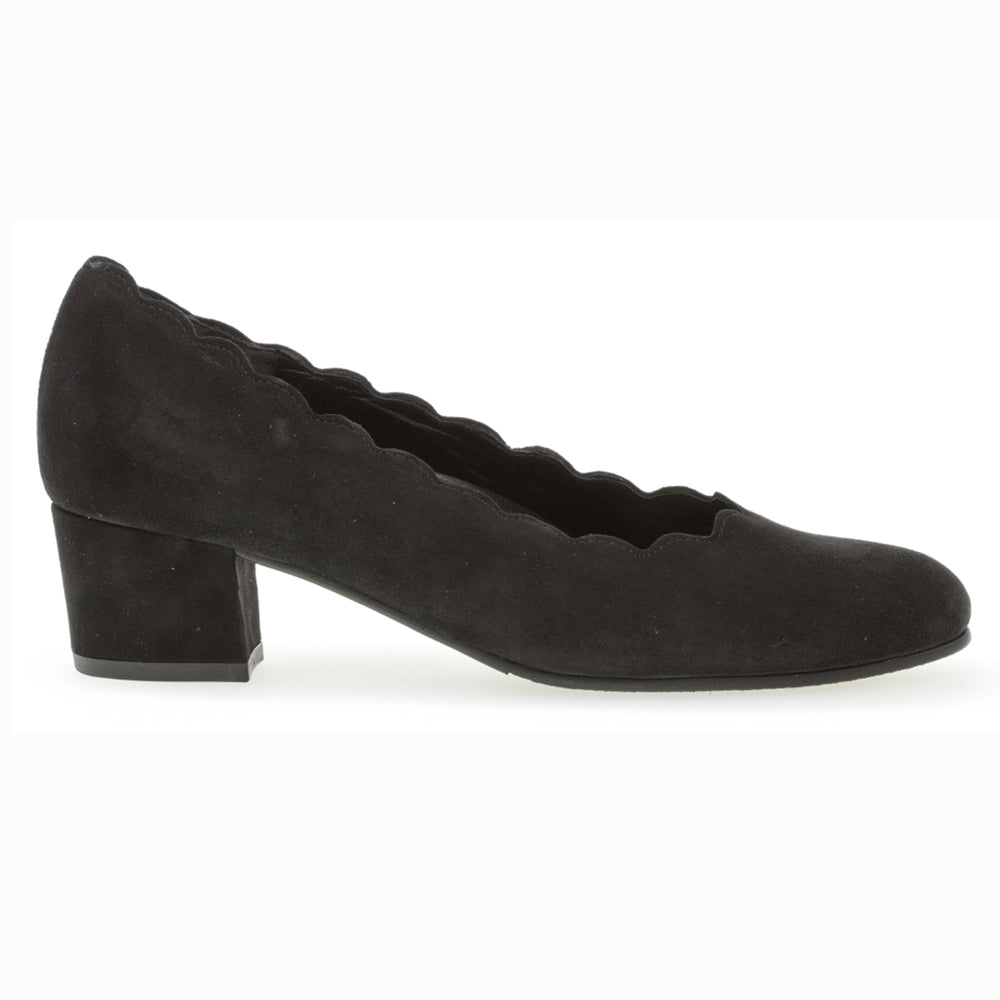 Gabor 221.47 Premium Block Heel Pump – Black