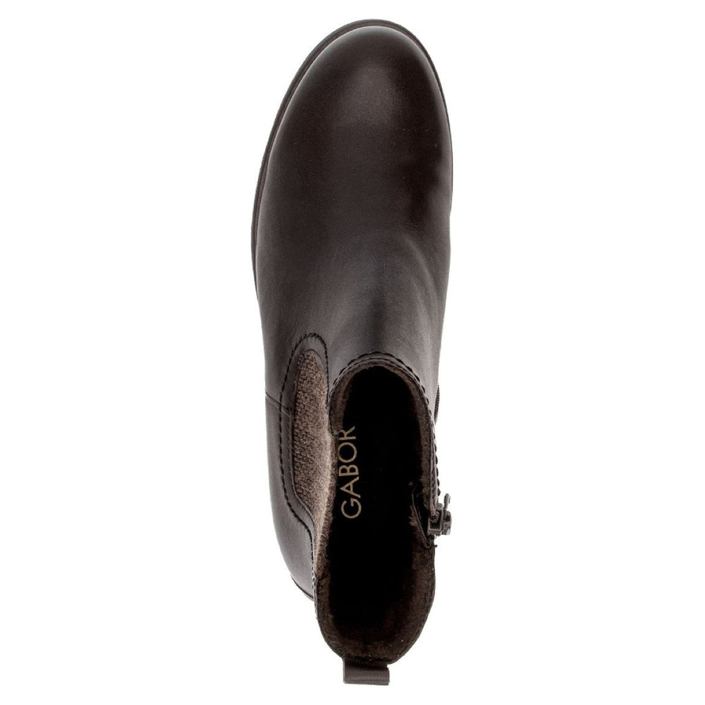 Gabor 8018.01 Susan Women's Leather Chelsea Boot – Brown