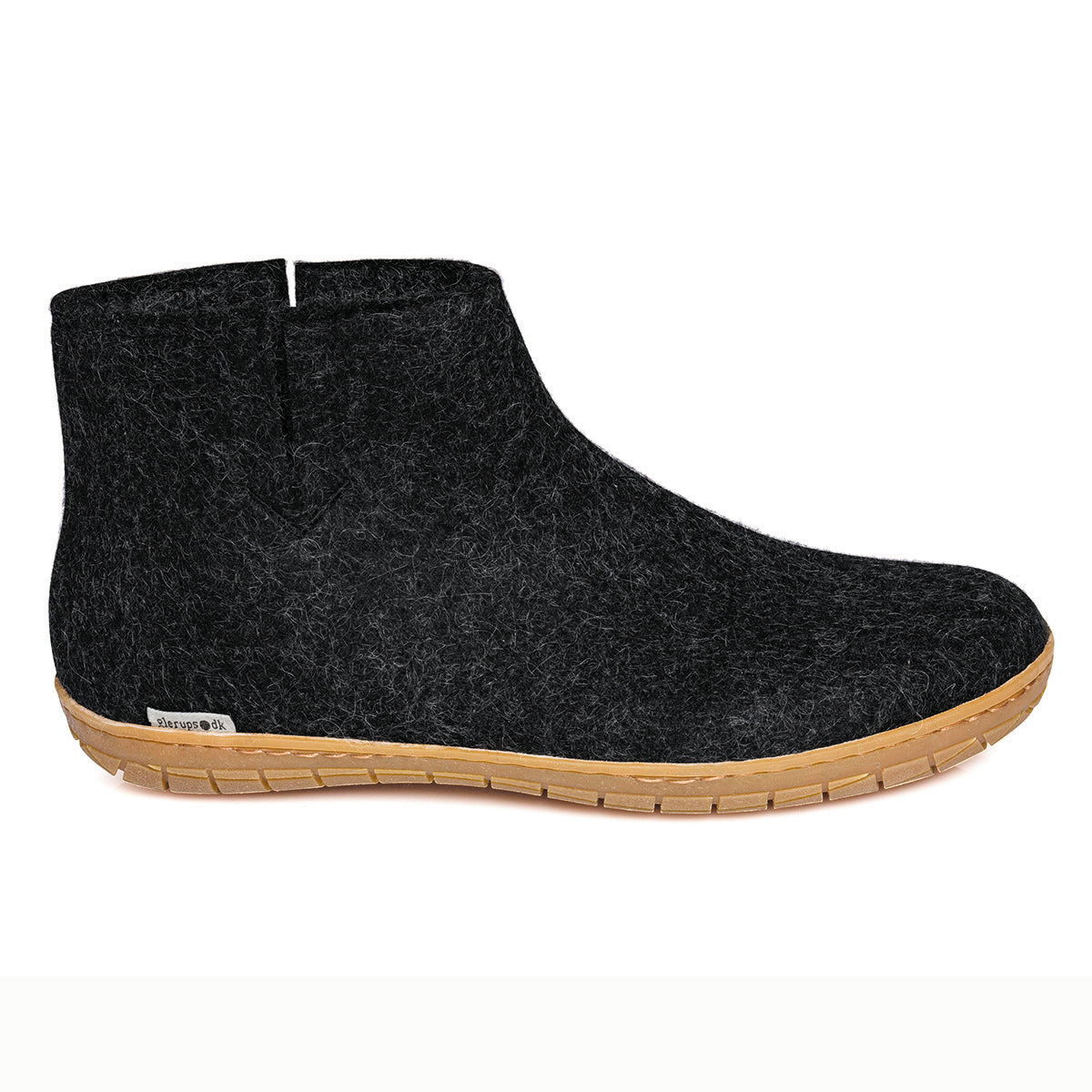 Glerups Slipper Boot Rubber Sole in Black