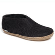 Glerups Slipper Shoe Leather Sole in Black