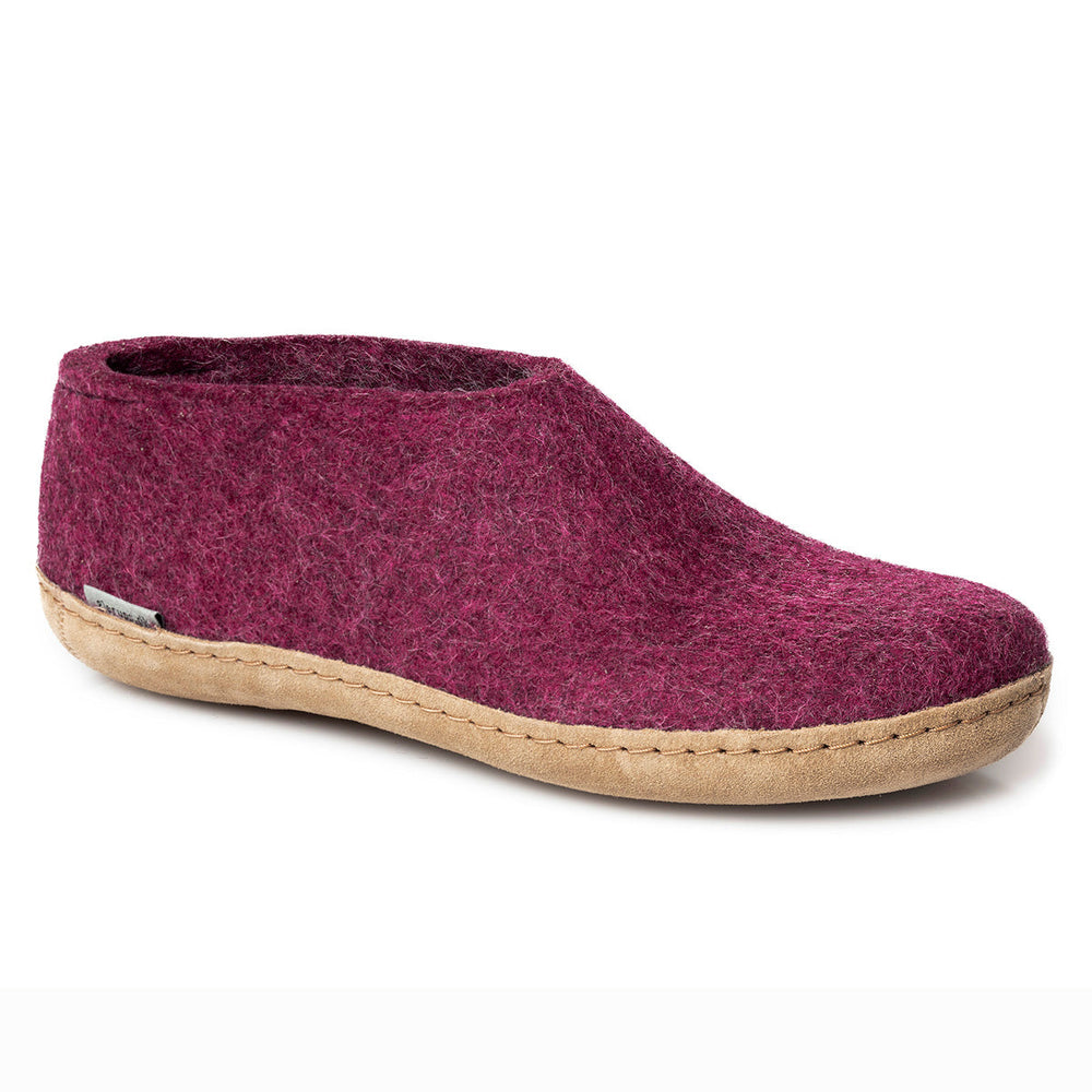 Glerups Slipper Shoe Leather Sole