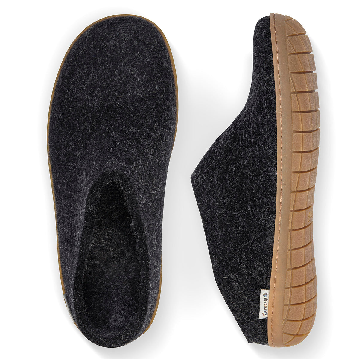 Glerups Slip On Rubber Sole in Black