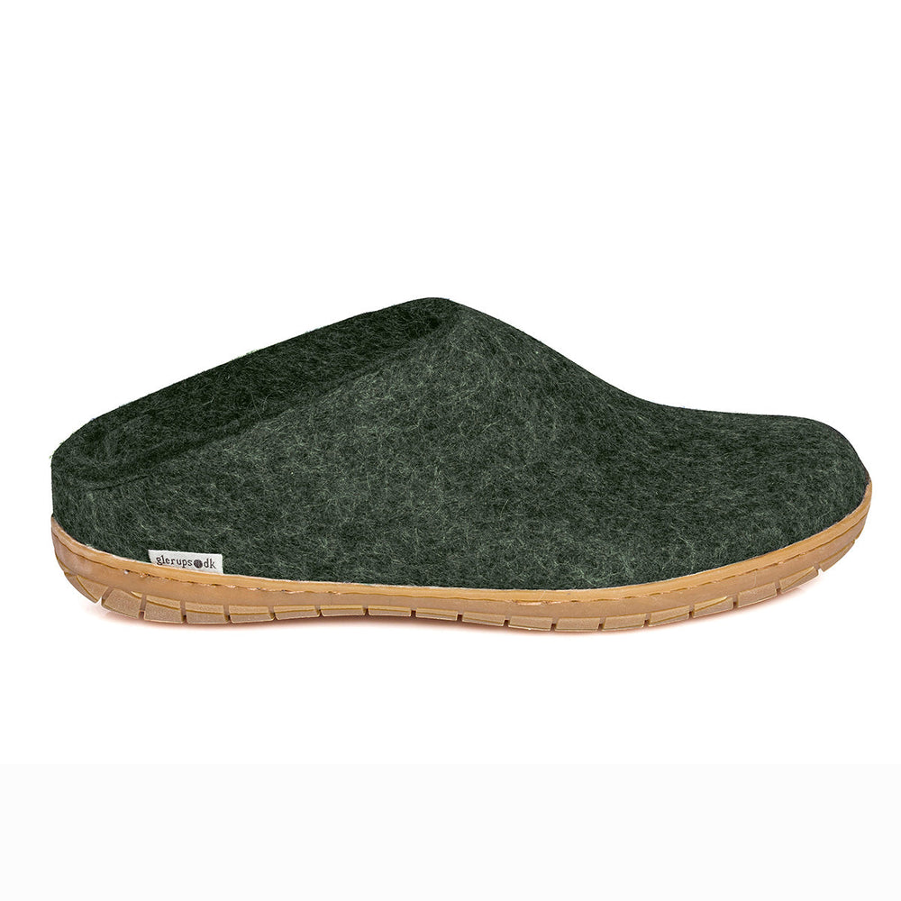 Glerups Slip On Rubber Sole in Forest Green