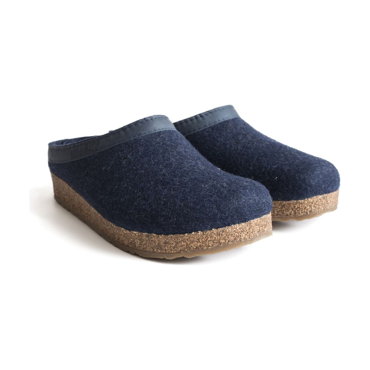 Haflinger GZL Wool Unisex Clog in Captain's Blue