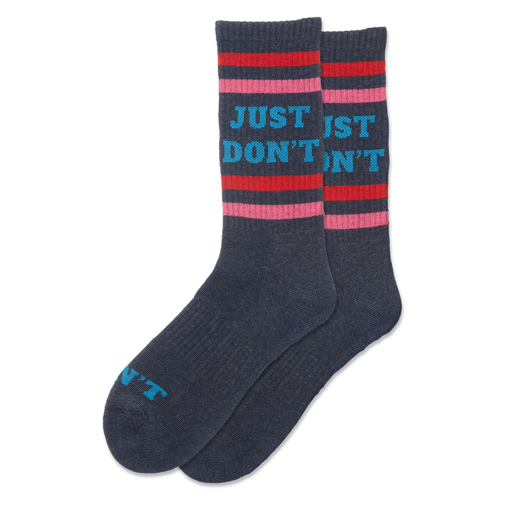 Women's Just Don't Sport Crew Socks