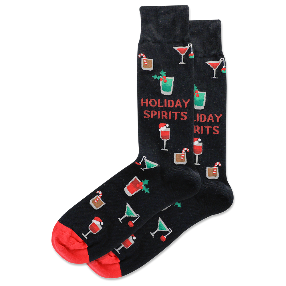 Men's Holiday Spirits Crew Socks
