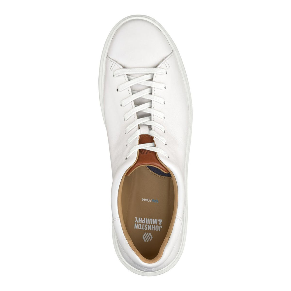 Johnston & Murphy Anders Lace-To-Toe Men's Sneaker in White