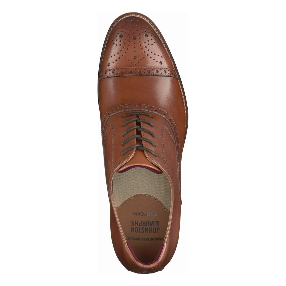 Johnston & Murphy Conard 2.0 Cap‑Toe Men's Dress Shoe in Tan