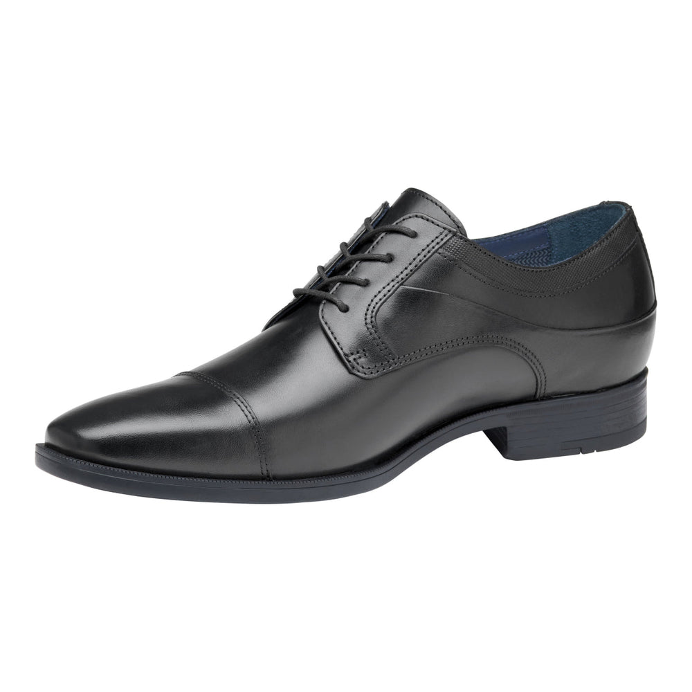 Johnston & Murphy Gibbons Cap Toe Men's Dress Shoe in Black
