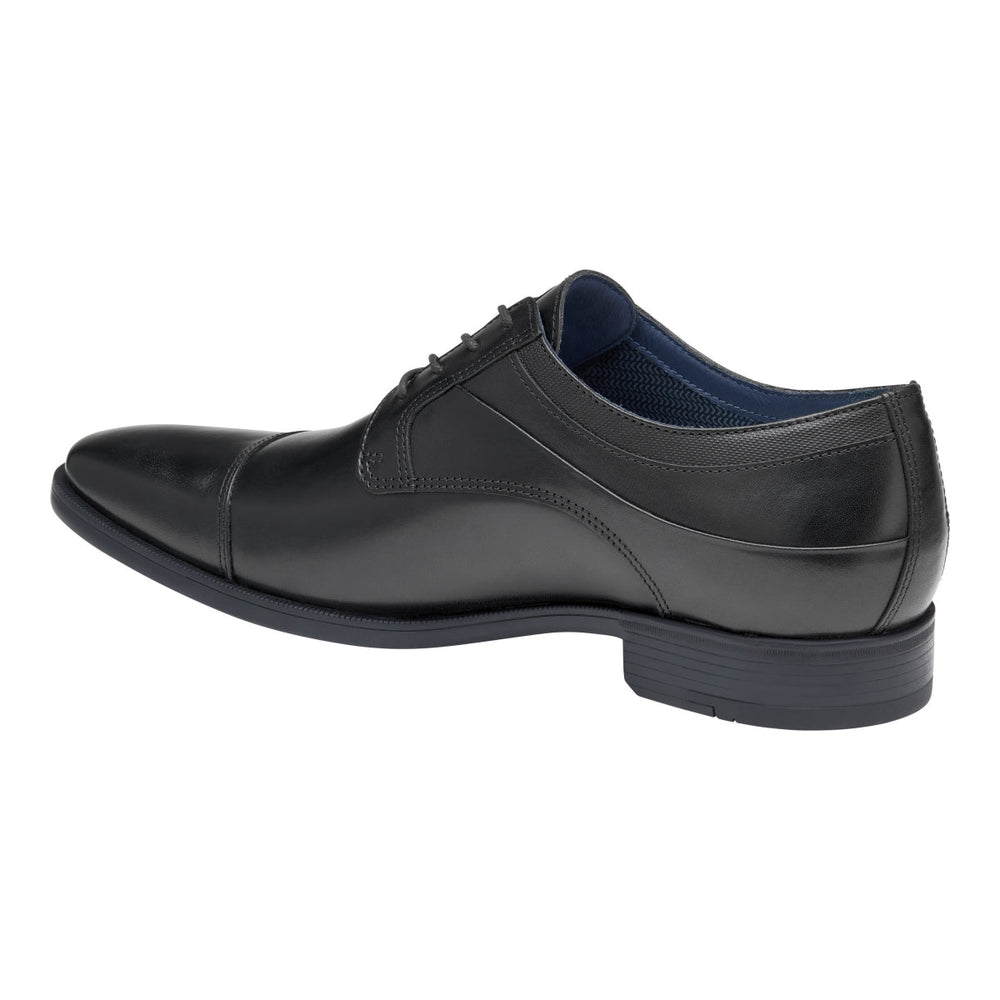 Johnston & Murphy Gibbons Cap Toe Men's Dress Shoe in Black