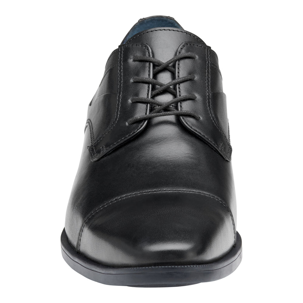 Johnston & Murphy Gibbons Cap Toe Men's Dress Shoe in Black