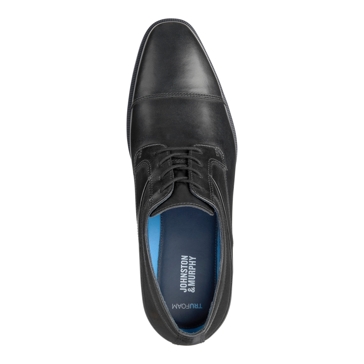 Johnston & Murphy Gibbons Cap Toe Men's Dress Shoe in Black