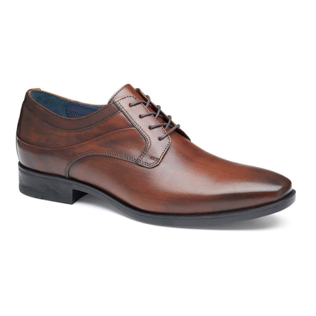 Johnston & Murphy Gibbons Plain Toe Men's Dress Shoe in Mahogany. Johnson & Murphy Gibbons Mahogany, Gibbons plain toe mahogany, TRUFOAM Oxford mahogany, men's mahogany dress shoes Canada, polished Oxford Toronto, Brown dress show, comfortabe, all day wear, dressy, work shoes, soft leather, well-crafted shoes, long-lasting. Style 
#15-8662
