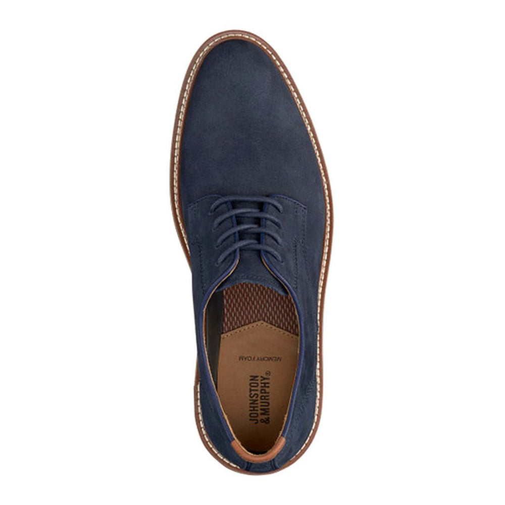 Johnston & Murphy Upton Plain Toe Casual Men's Shoe in Navy