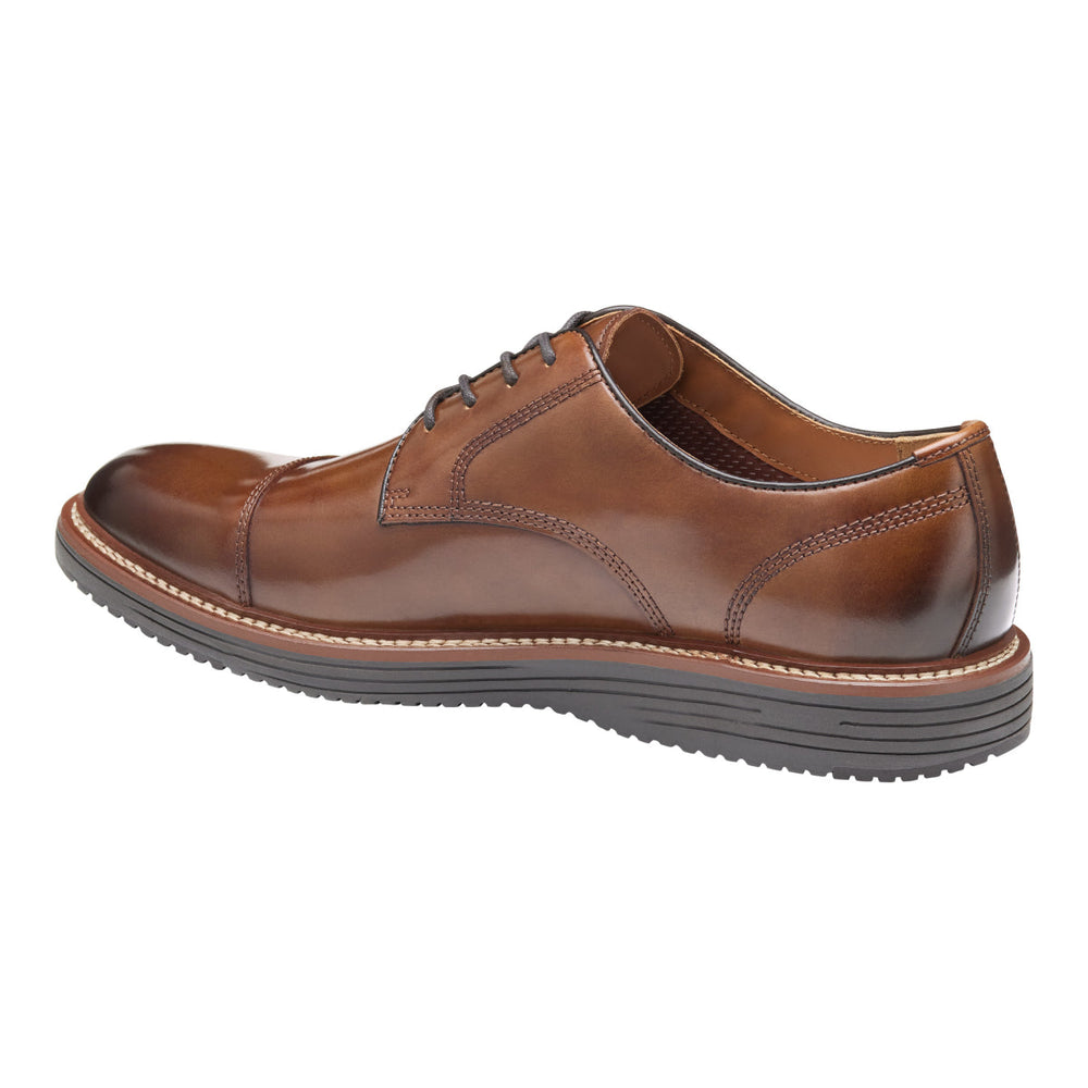 Johnston & Murphy Upton Cap Toe Men's Dress Shoe in Tan