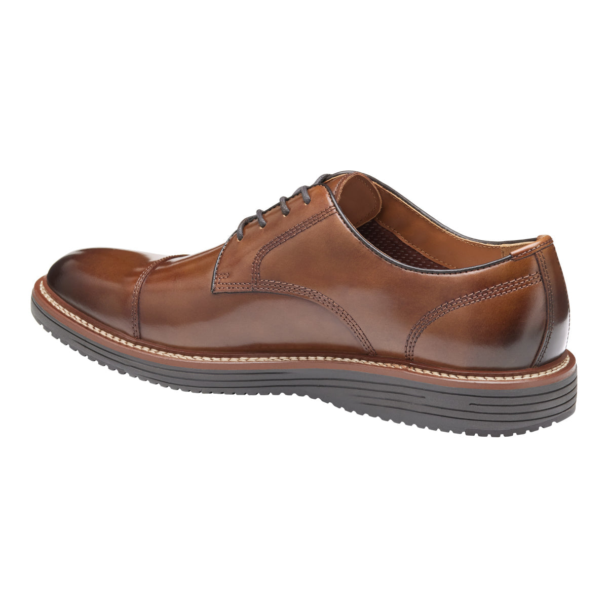 Johnston & Murphy Upton Cap Toe Men's Dress Shoe in Tan
