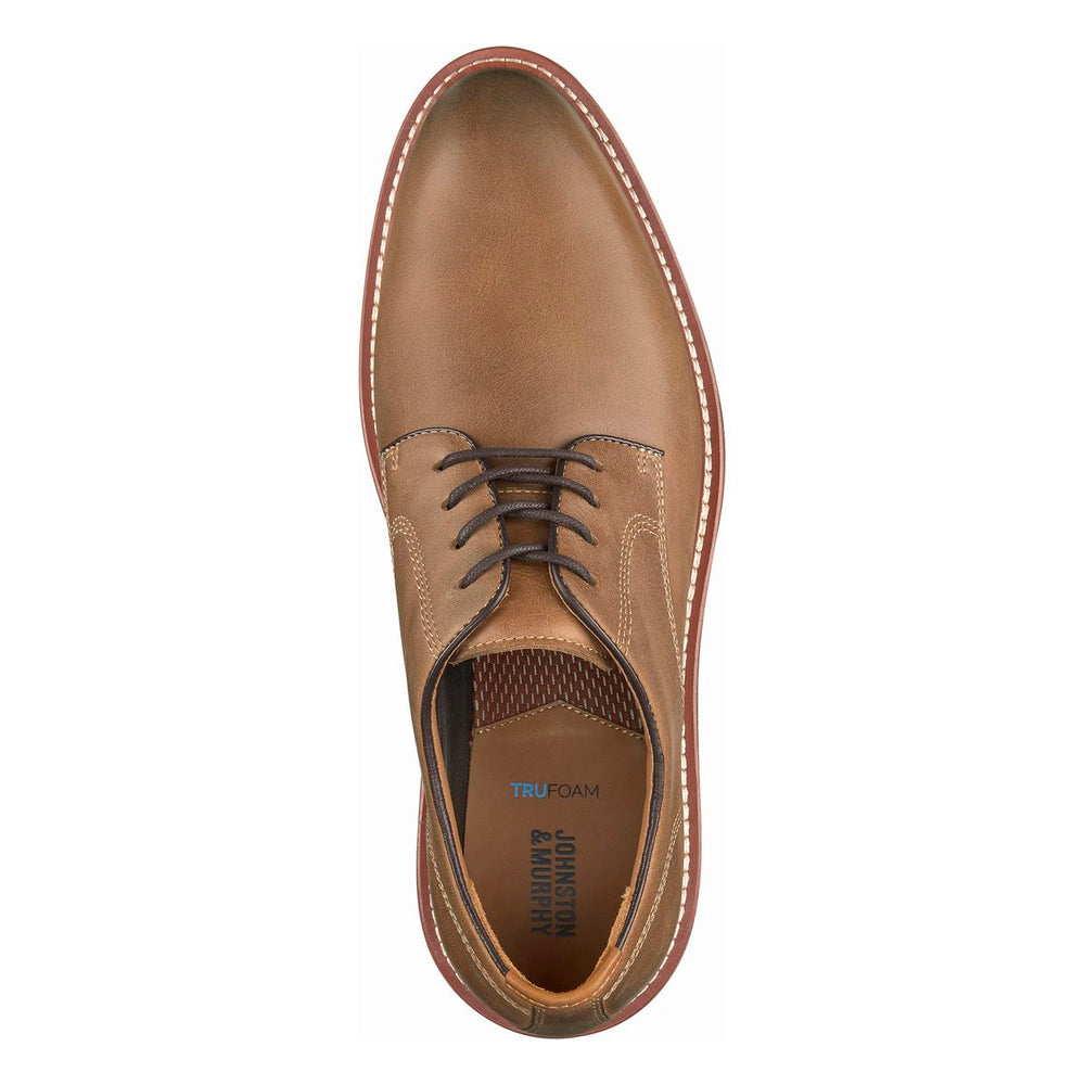 Johnston & Murphy Upton Plain Toe Men's Casual Shoe in Tan