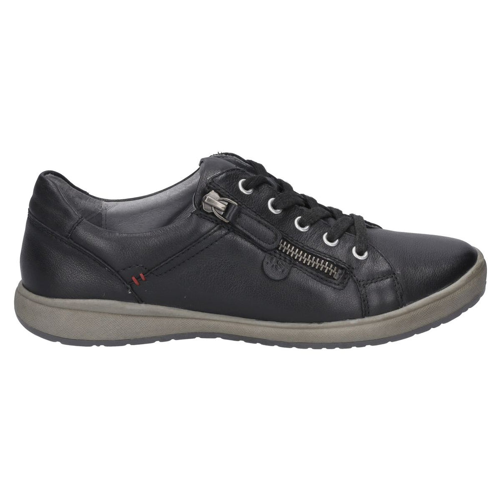 Josef Seibel Caren 12 Women's Side-Zip Sneaker in Black