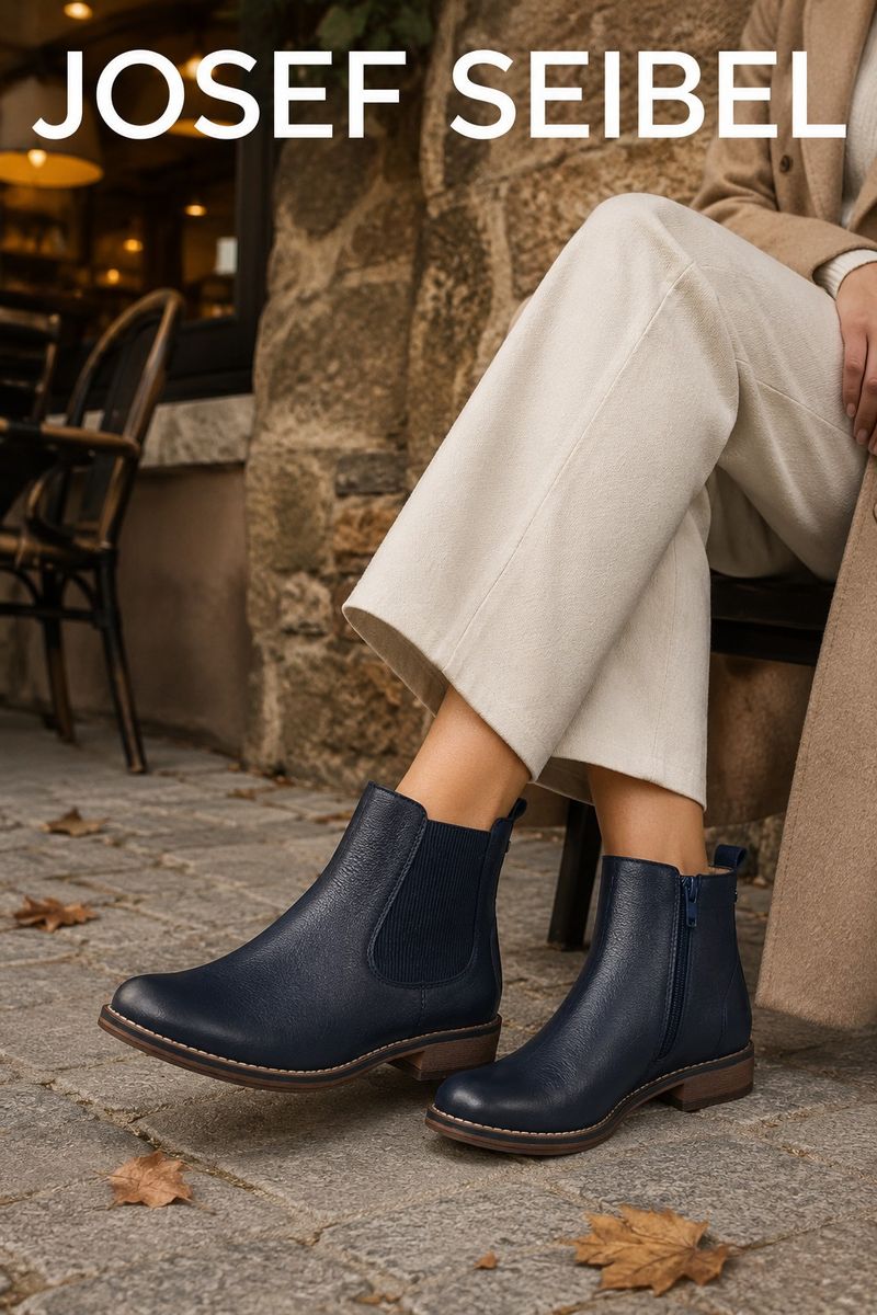 Josef Seibel Berlina 01 Women's Chelsea Waterproof Boot in Ocean