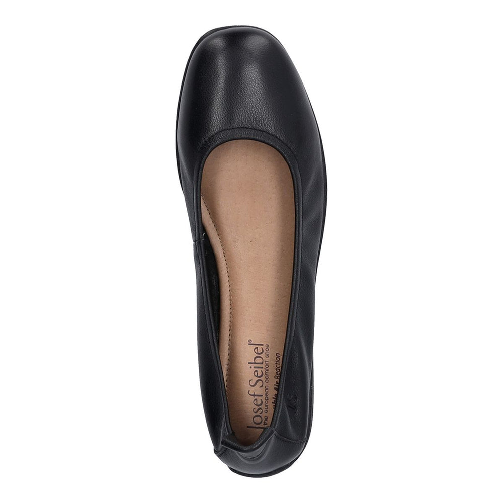 Josef Seibel Fenja 01 Women's Leather Ballerina in Black