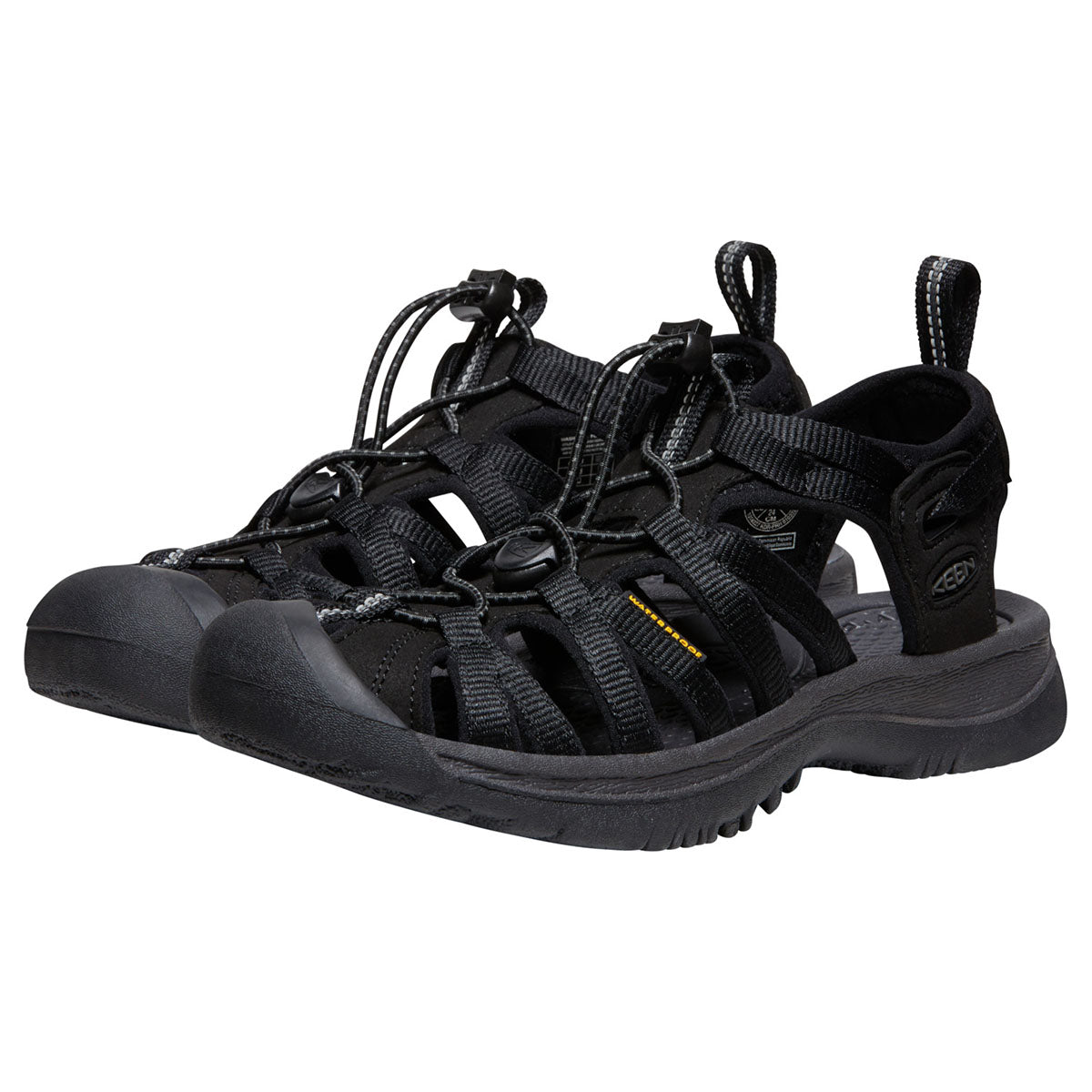Keen Women’s Whisper Sandal in Black Magnet