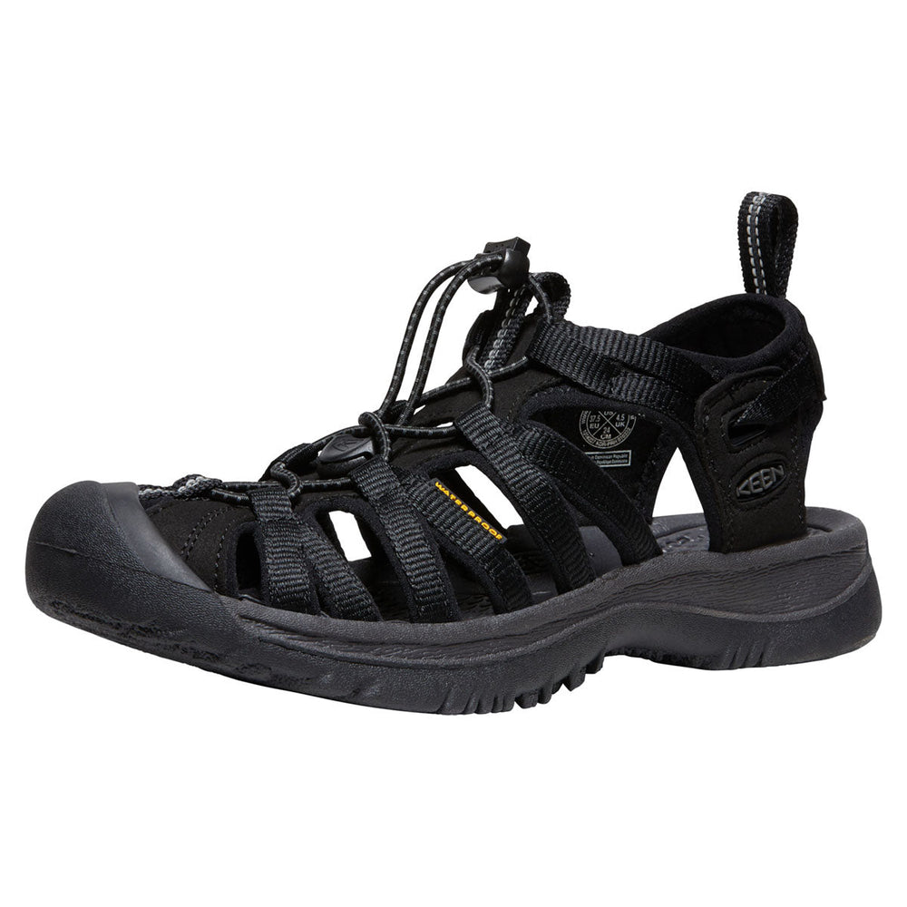 Keen Women’s Whisper Sandal in Black Magnet