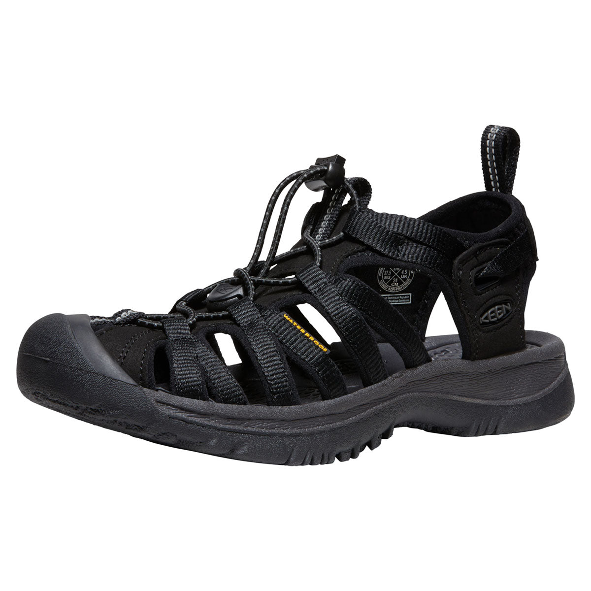 Keen Women’s Whisper Sandal in Black Magnet