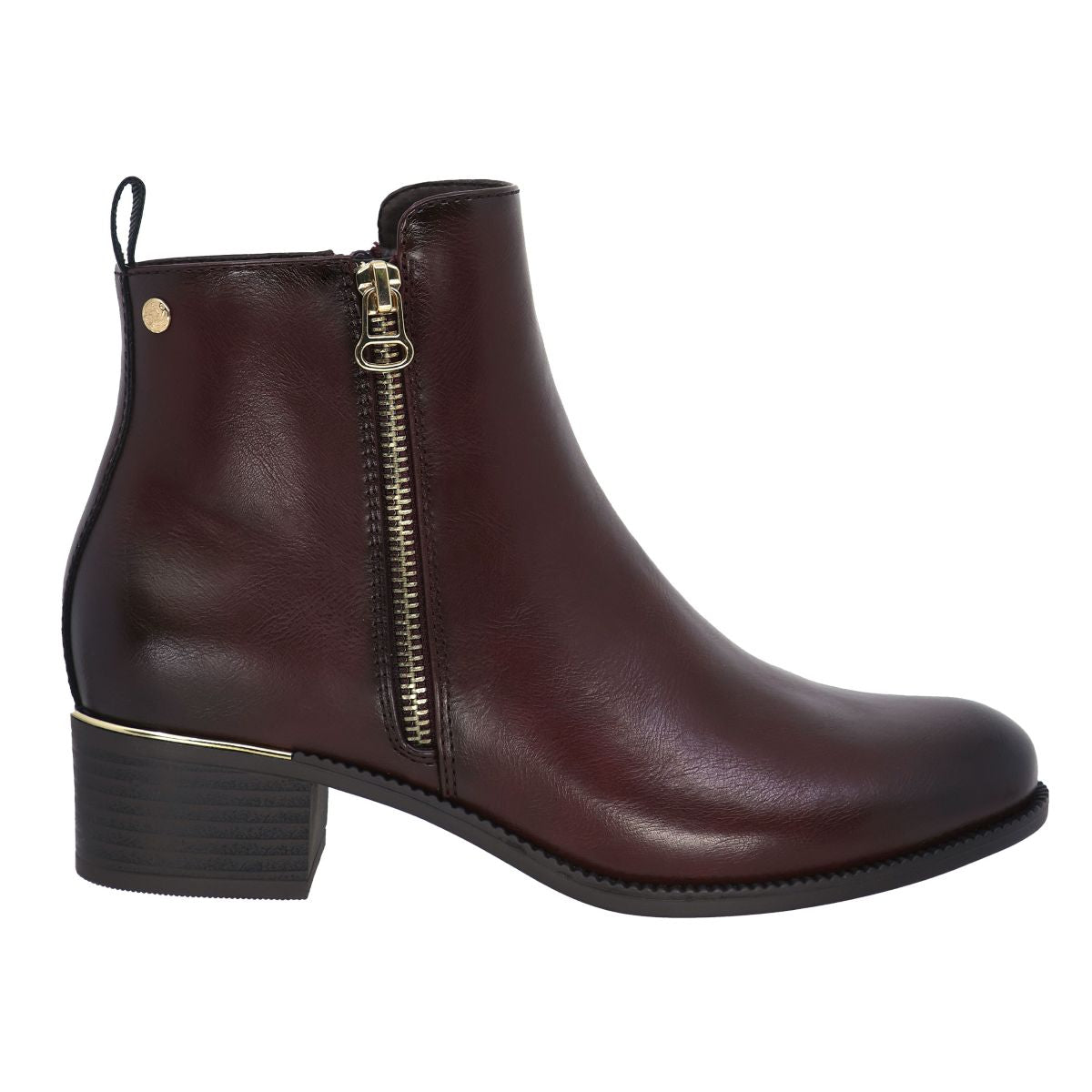 Lady Comfort Barb Women's Zip Boot - Bordo