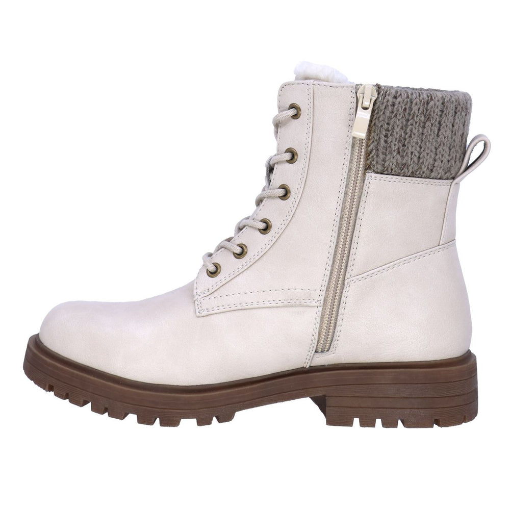 Lady Comfort Katherine Women's Flip Grip Waterproof Boot - Beige