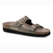 Mephisto Harmony Women's Sandals in Gold - Comfortable, All-day wear, soft footbed, leather, classic look, walking shoe, easy on and off, sandal, clog, heel, Mephisto Harmony sandals, black and gold leather summer sandals, SOFT-AIR cork sandals, women's orthopedic sandals, Mephisto flat sandals, AIR-RELAX sandals. Style 700002