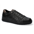 Mephisto Lisandro W. Men's Leather Sneaker in Black - Comfortable, All-day wear, soft footbed, leather, classic look, walking shoe, easy on and off, walking shoe, Mephisto Lisandro W, Mephisto 6100, men’s leather sneakers, black Mephisto sneakers, SOFT-AIR sneakers, men’s comfort shoes, zip lace sneakers. - style 6100