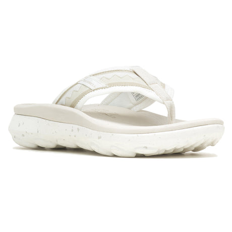  Merrell Hut Ultra Water-Friendly Flip Flop in white for women. Style J005908