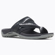 Merrell Terran Post 3 women’s sandals in black, lightweight design with microfiber lining and contoured footbed – available at Walking on a Cloud Canada.