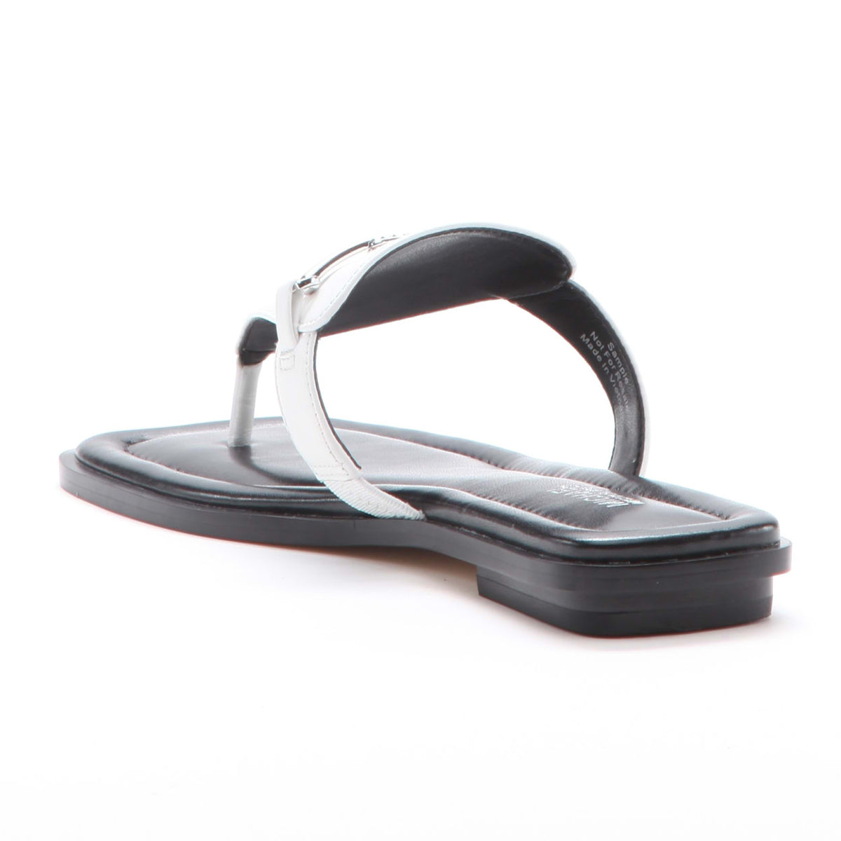 Michael Kors Lena Leather T-Strap Sandal in White
