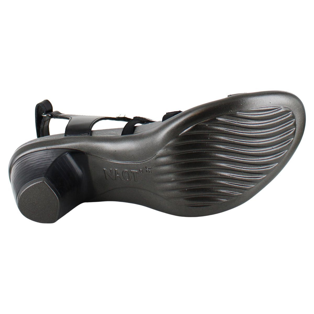 Naot Innovate Backstrap Heeled Sandal in Black