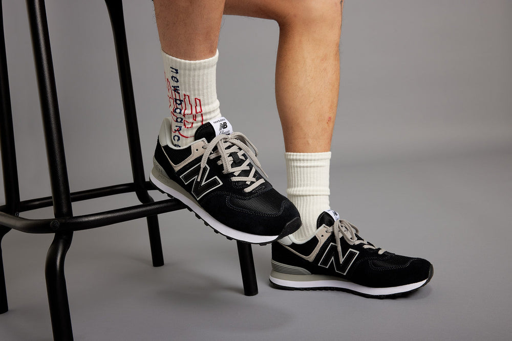 New Balance Men's 574 Retro Sneaker – Black