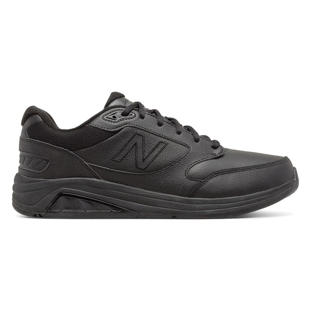 New Balance Men's Leather 928v3 Lace Shoe, leather upper, comfortable cushioned sole walking sneaker. Style #MW928BK3