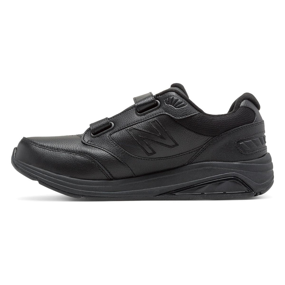 New Balance Men's 928v3 Leather Velcro Walking Shoe – Black