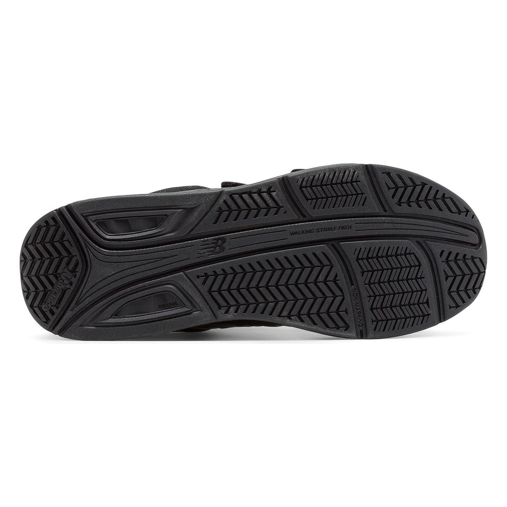 New Balance Men's 928v3 Leather Velcro Walking Shoe – Black