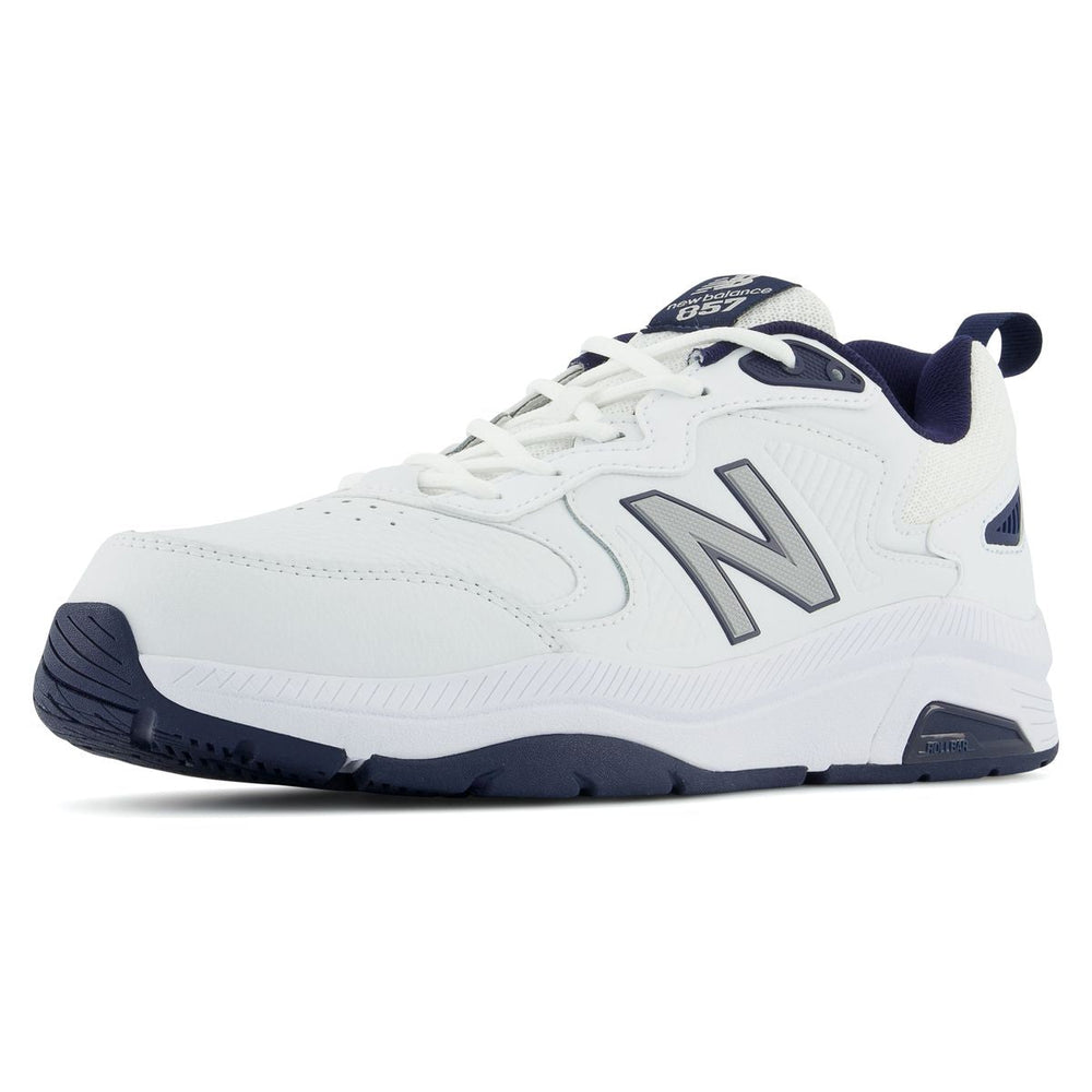 New Balance Men's MX857v3 Leather Cross Trainer – White
