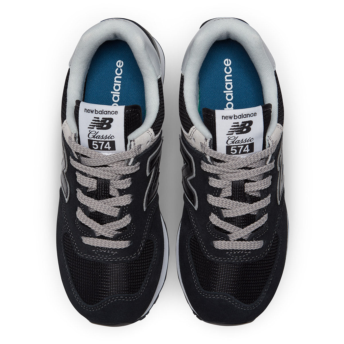 New Balance Women’s 574 Core Sneaker — Black/White