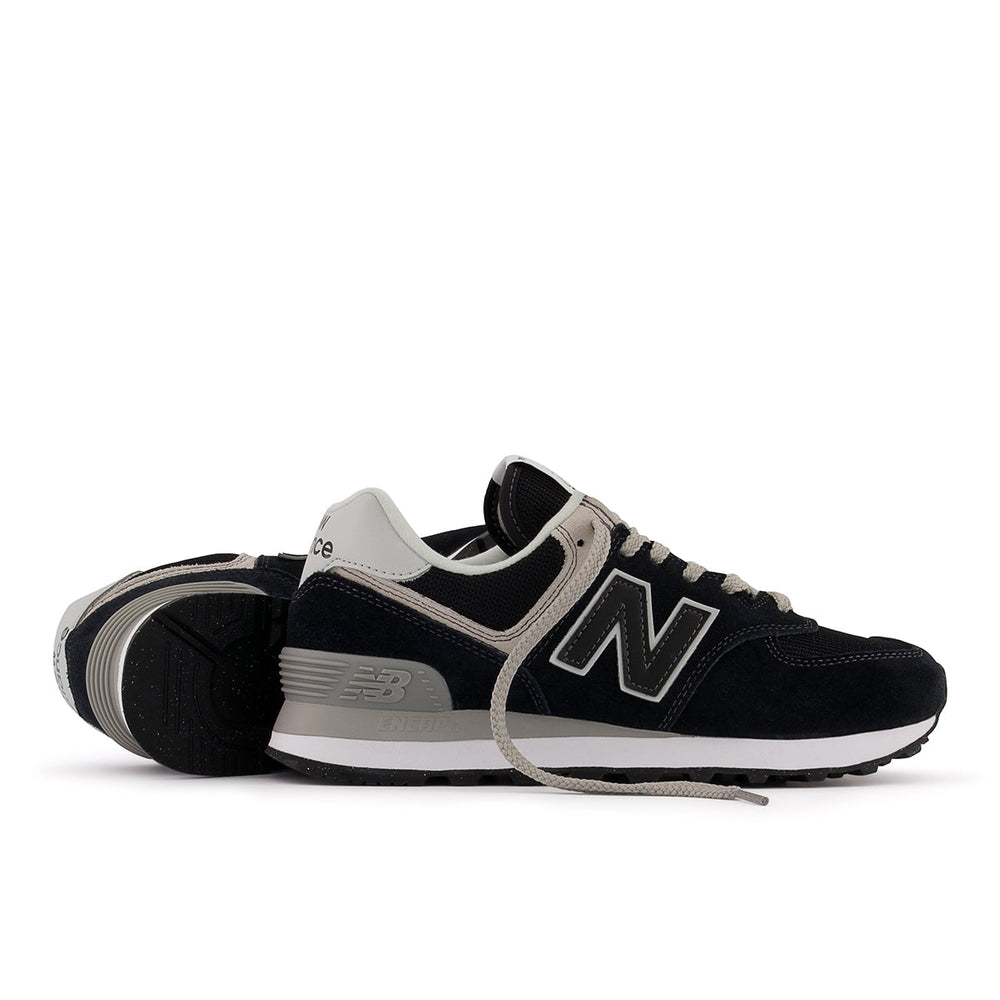 New Balance Women’s 574 Core Sneaker — Black/White
