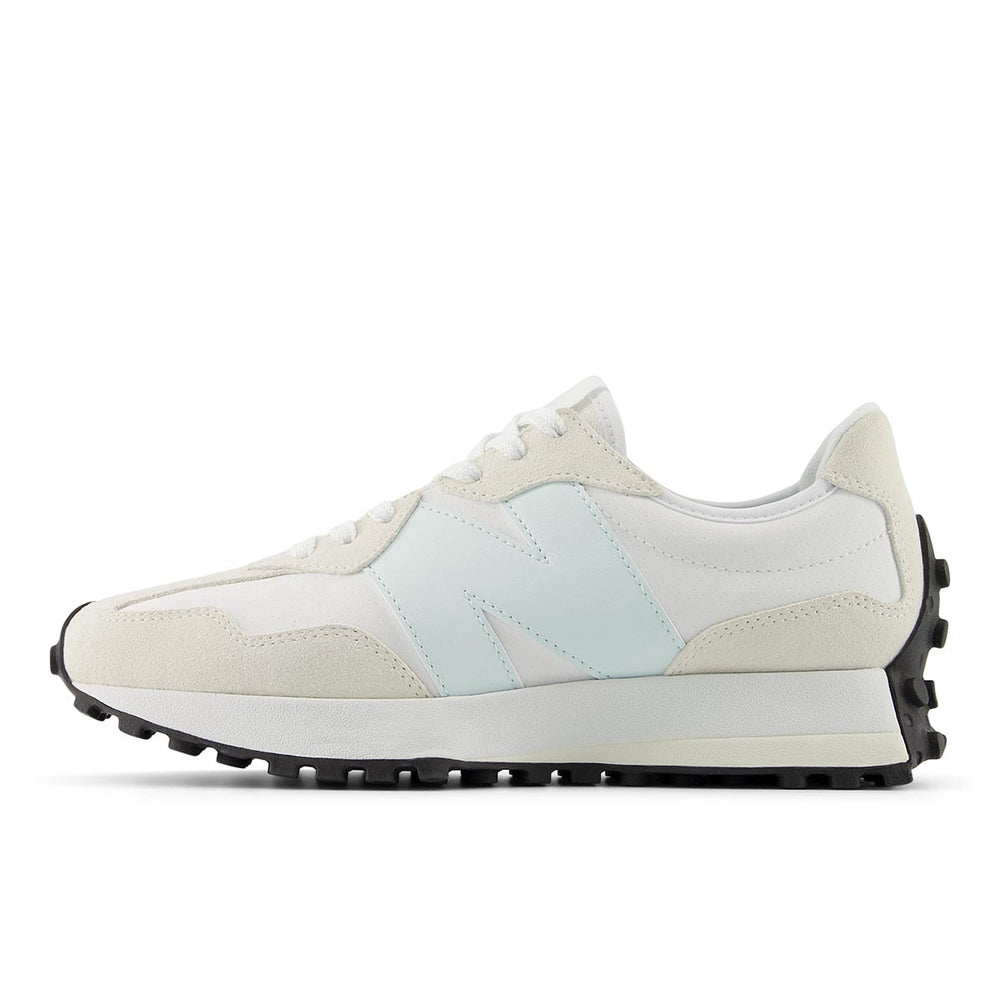 New Balance Women’s 327 Classic Retro Runner — Off White/Blue