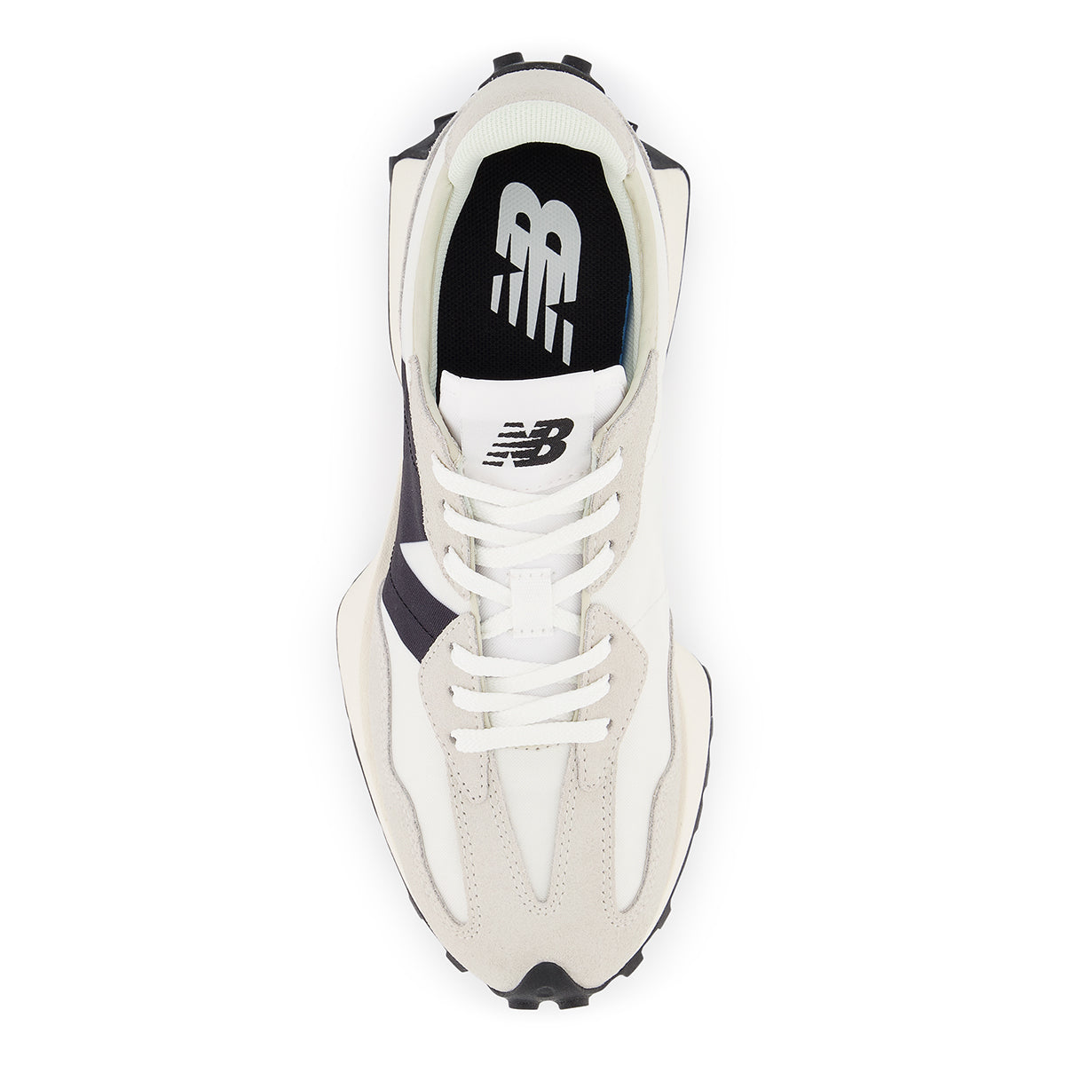 New Balance Women’s 327 Classic Retro Runner — Sea Salt/Black