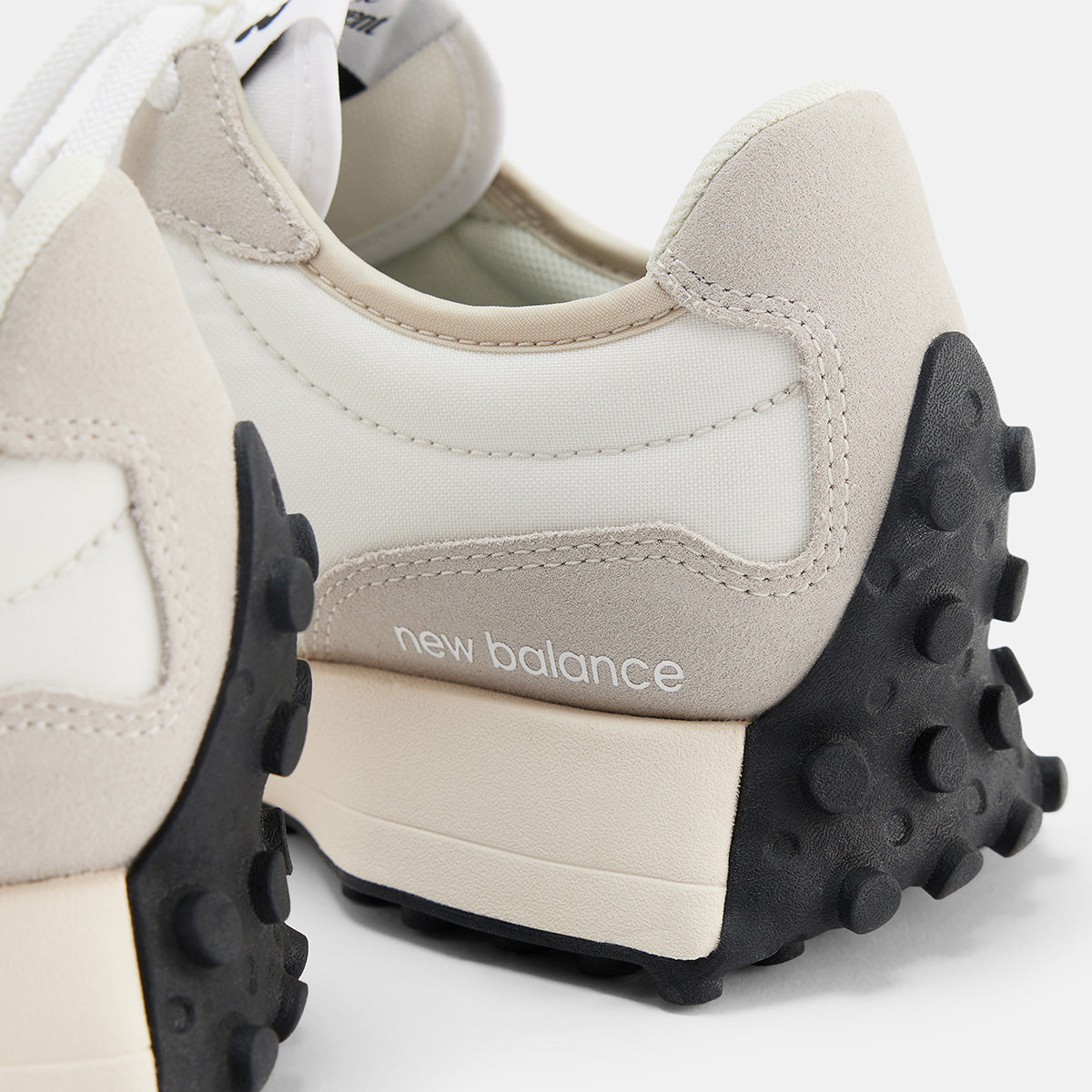New Balance Women’s 327 Classic Retro Runner — Sea Salt/Black